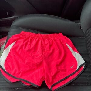 Nike Women's Red and Black Shorts